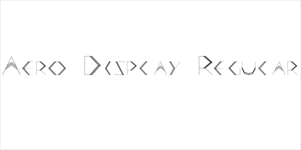 Aero Display Regular Logo