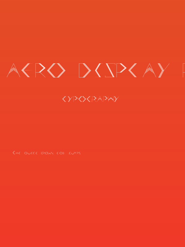 Aero Display Regular Poster