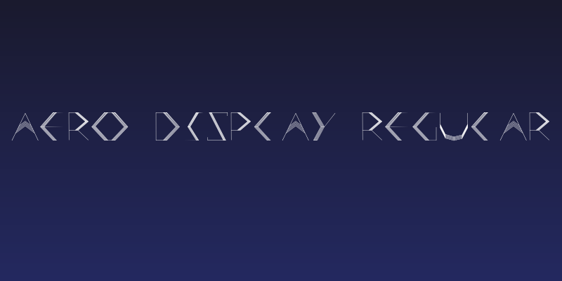 Aero Display Regular Social Header