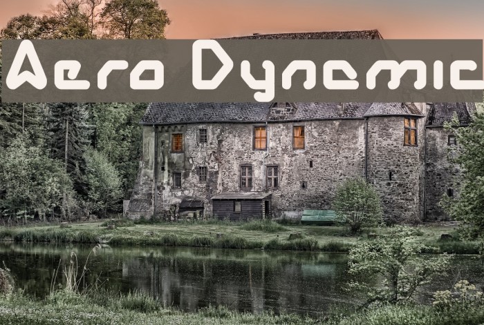 Aero Dynamic Font examples