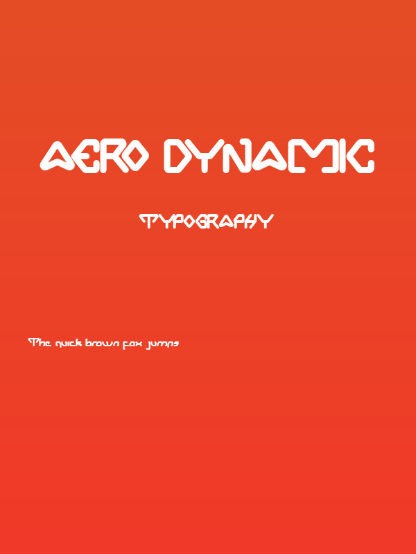 Aero Dynamic Poster