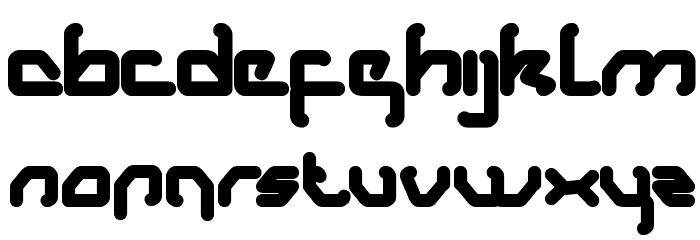 Aero Dynamic Font LOWERCASE