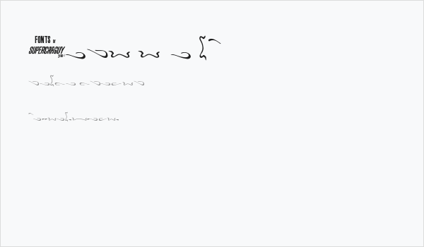 Aero Font One Swash Business Card