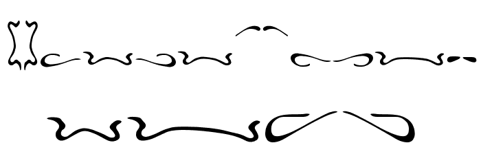 Aero Font One Swash Font LOWERCASE