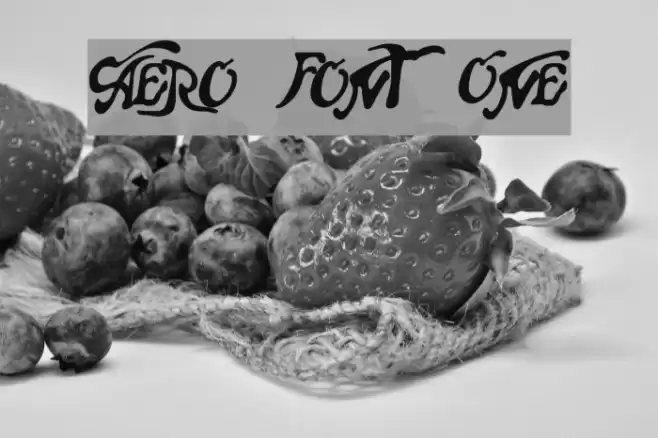 Aero Font One Font examples