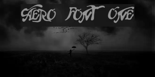 Aero Font One Font examples