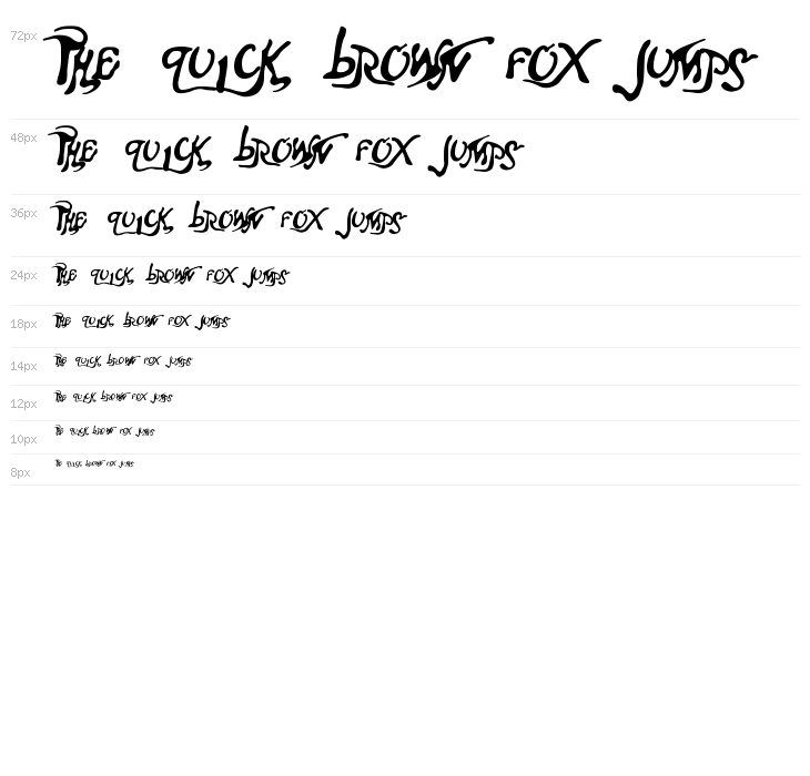 Aero Font One Waterfall