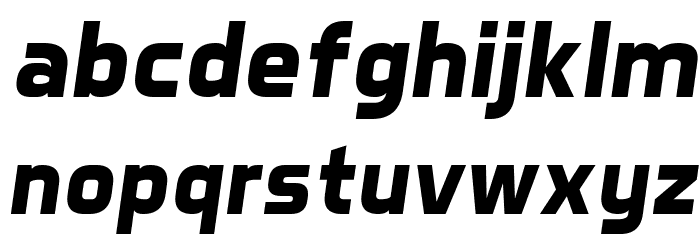 Aero Matics Bold Italic Font LOWERCASE
