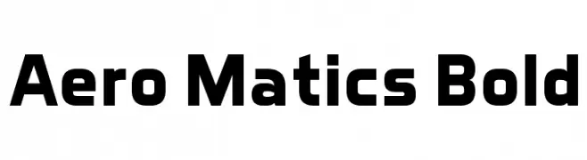 Aero Matics Bold  font caratteri gratis