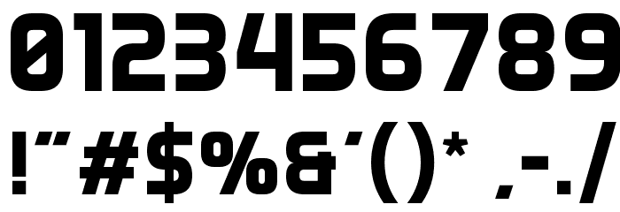 Aero Matics Bold Font OTHER CHARS