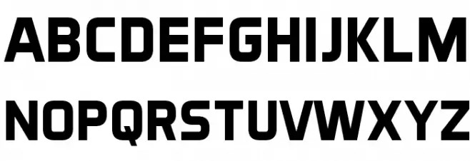 Aero Matics Bold Font Litere mari