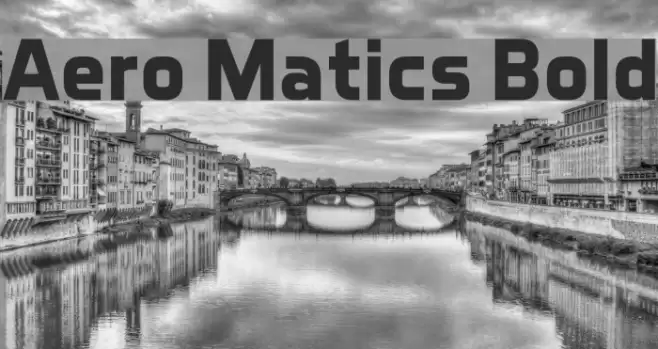 Aero Matics Bold Caratteri examples