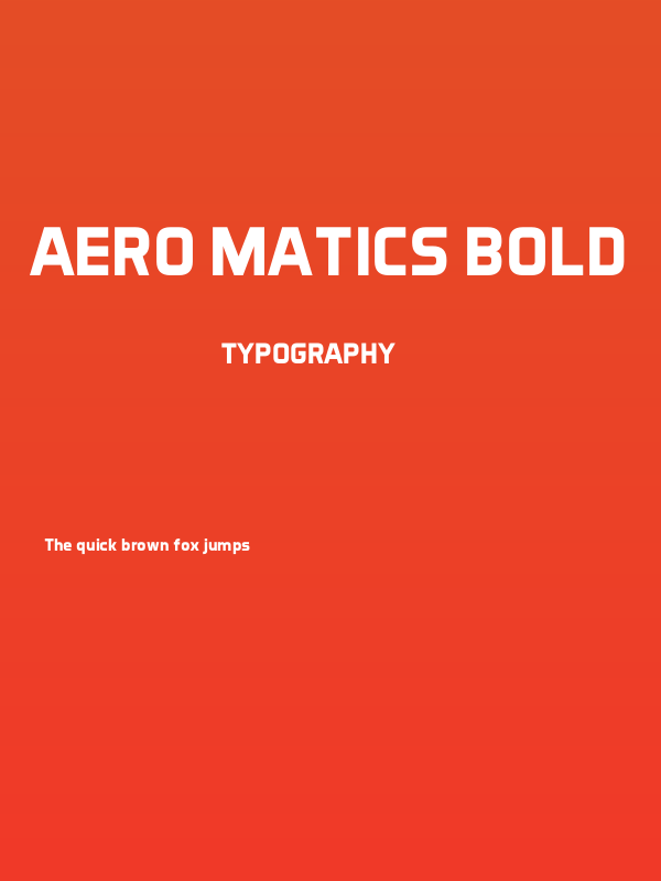 Aero Matics Bold Poster