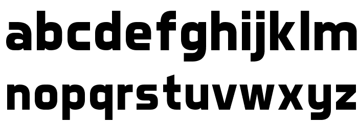 Aero Matics Bold Font LOWERCASE