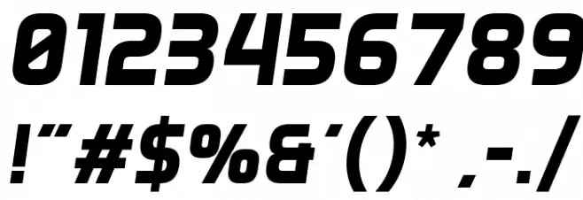 Aero Matics Display Bold Italic Font OTHER CHARS