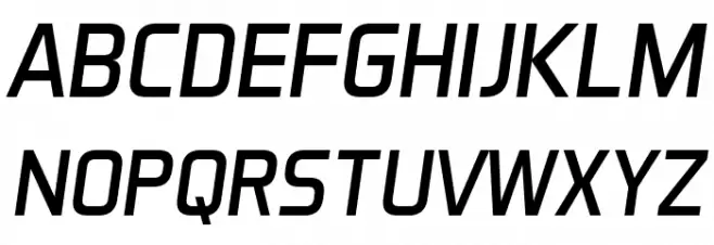 Aero Matics Display Italic Schriftart Groß