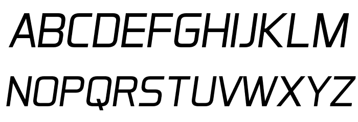 Aero Matics Display Light Italic Font LOWERCASE