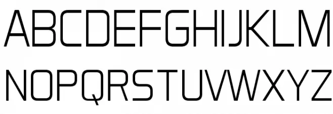 Aero Matics Display Light Regular Polices MAJUSCULES