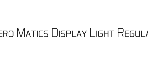 Aero Matics Display Light Regular Logo