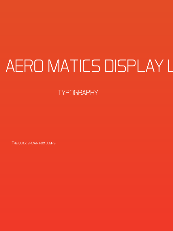 Aero Matics Display Light Regular Poster