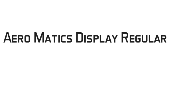 Aero Matics Display Regular Logo