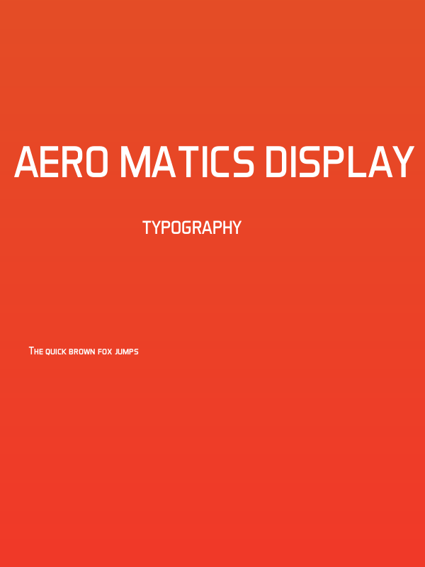 Aero Matics Display Regular Poster