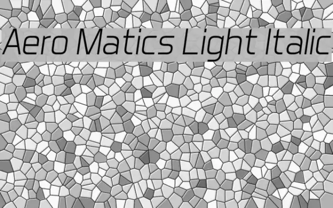 Aero Matics Light Italic Font examples