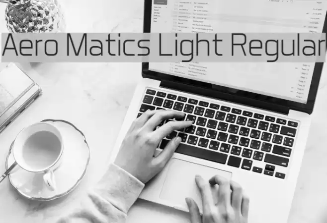 Aero Matics Light Regular Font examples