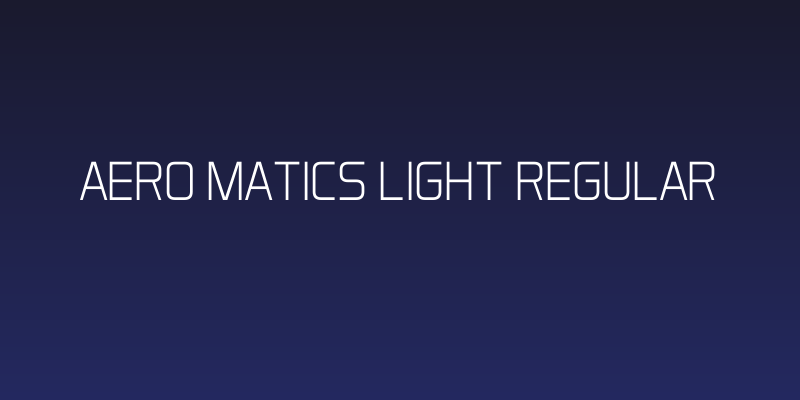Aero Matics Light Regular Social Header