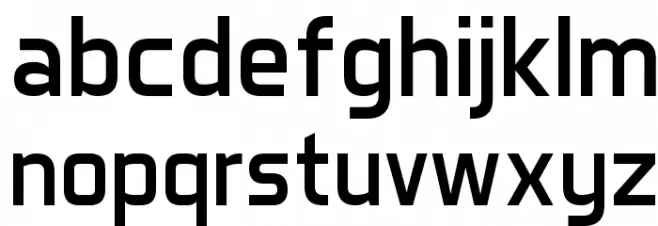 Aero Matics Regular Font LOWERCASE