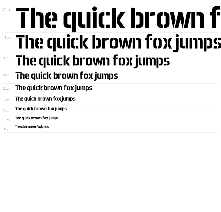 Aero Matics Stencil Bold Waterfall