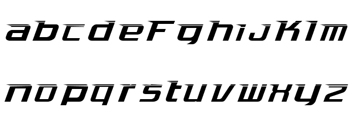 Aero Font LOWERCASE