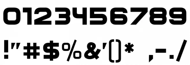 AeroClubComo Font OTHER CHARS