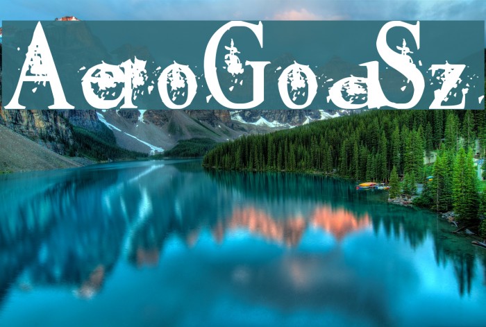 AeroGodSz Font examples