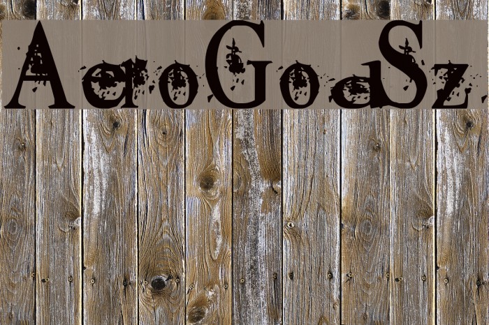 AeroGodSz Font examples