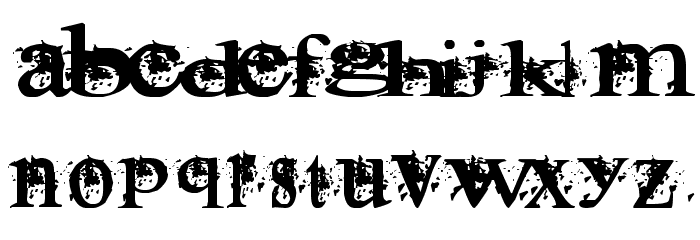 AeroGodSz Font LOWERCASE