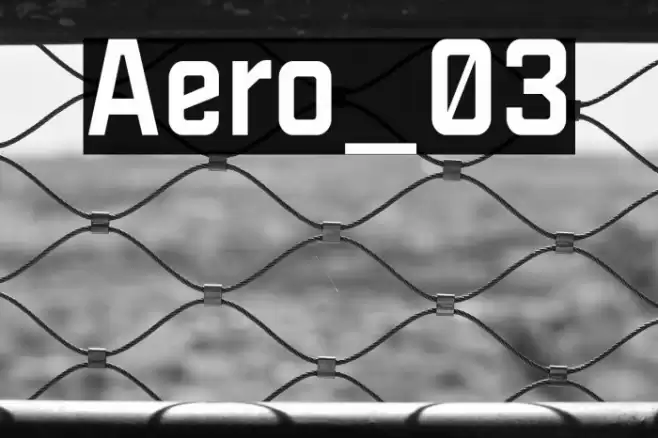 Aero_03 Font examples