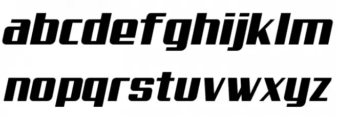 Aero خط أحرف صغيرة