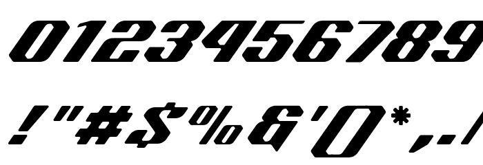 Aeroblade DEMO Font OTHER CHARS
