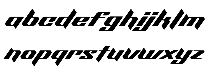 Aeroblade DEMO Font LOWERCASE