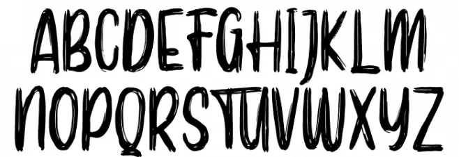 Aerobrush Font Litere mari