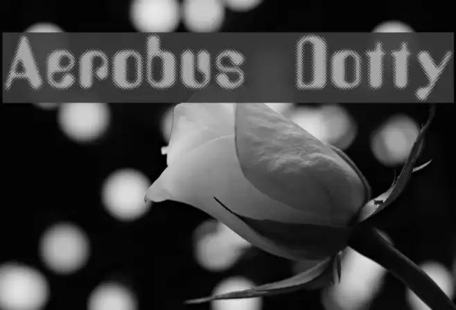 Aerobus Dotty Font examples