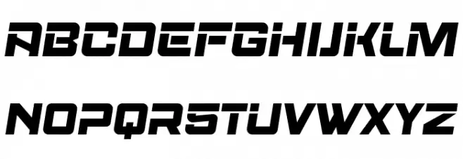 Aerobus Personal Use Font UPPERCASE
