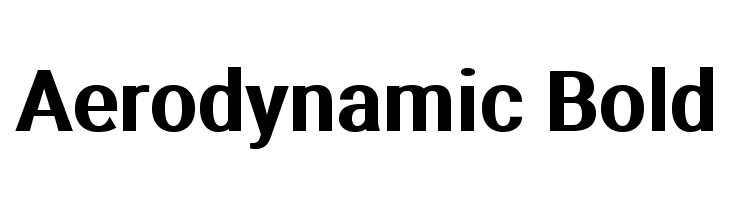 Aerodynamic Bold Font