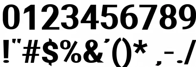 Aerodynamic Bold Font OTHER CHARS