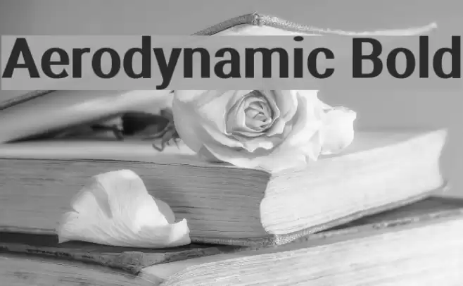 Aerodynamic Bold Font examples