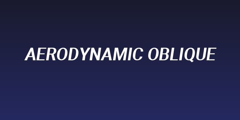 Aerodynamic Oblique Social Header