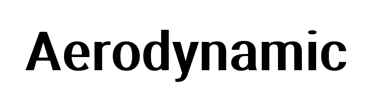 Aerodynamic Font