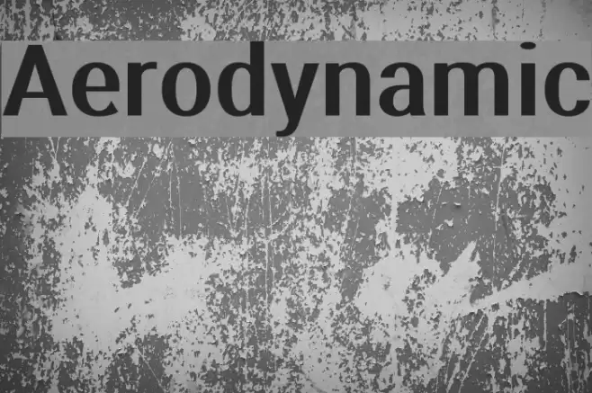 Aerodynamic Font examples