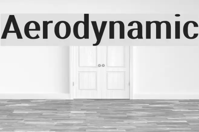 Aerodynamic Font examples